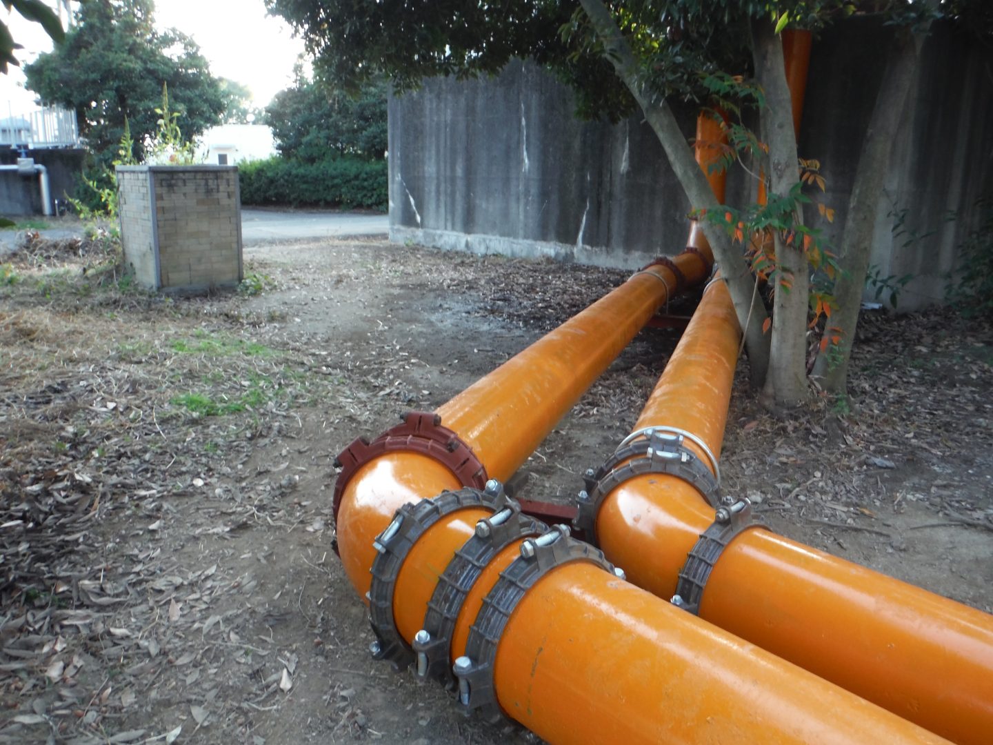 【下水道仮設ポンプ】常設ポンプ修繕時の仮設ポンプ設備（レンタル）　　☝さらに詳細は写真をクリック☝