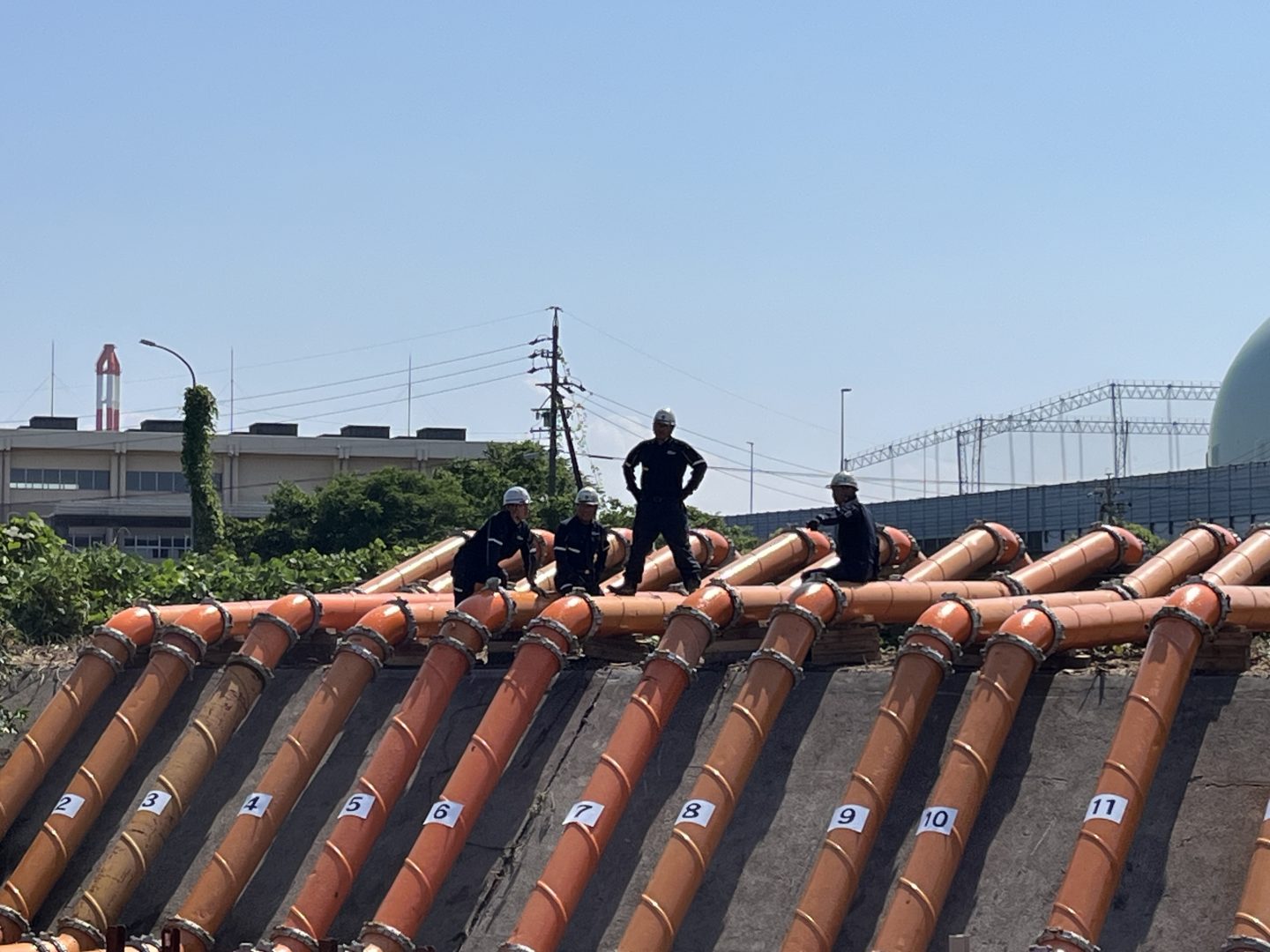 【豪雨対策】常設ポンプ不具合に伴う仮設排水ポンプ設備（レンタル）　　☝さらに詳細は写真をクリック☝