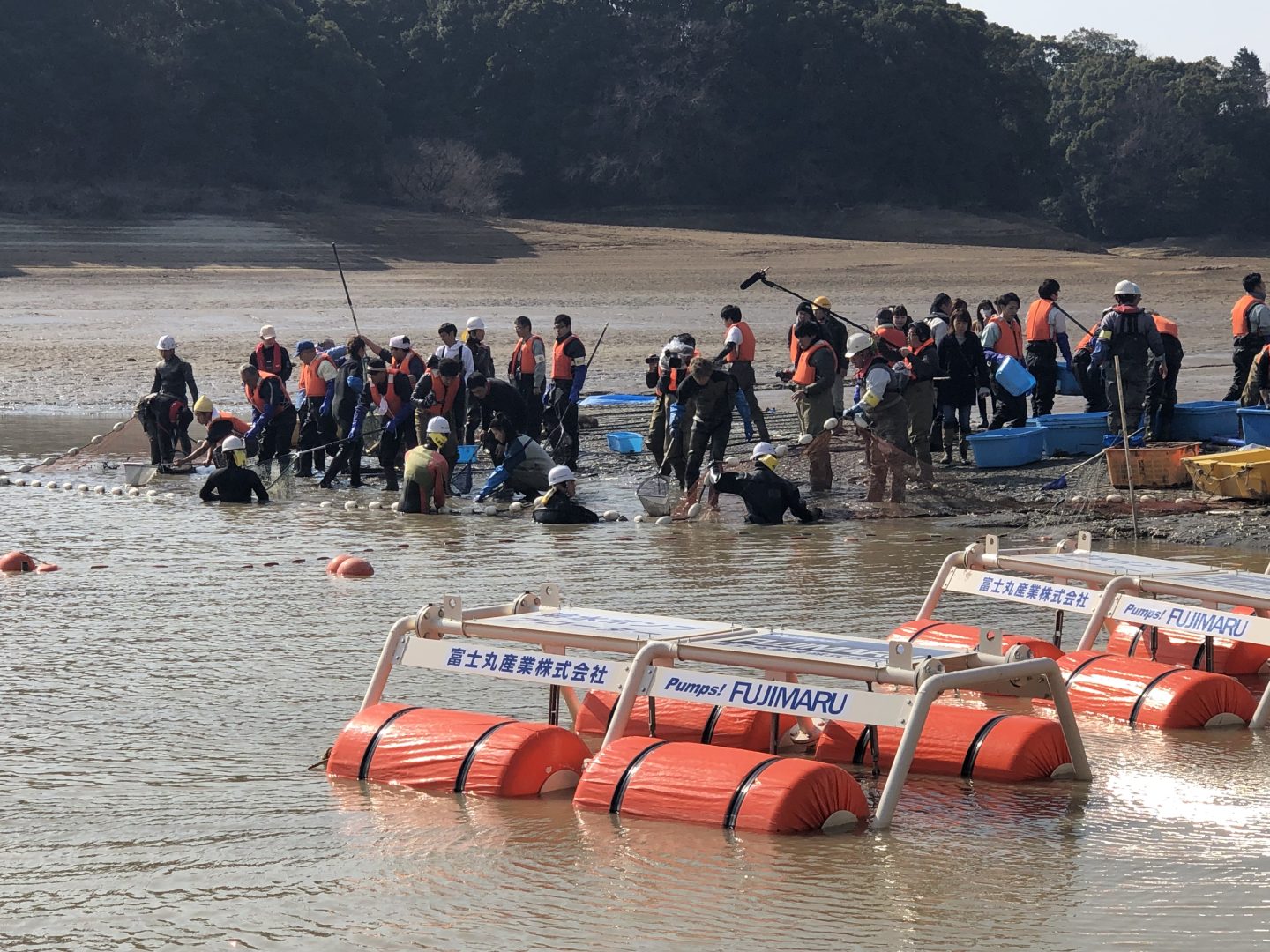 【テレビ番組製作協力】池の水全部抜く大作戦　　☝さらに詳細は写真をクリック☝